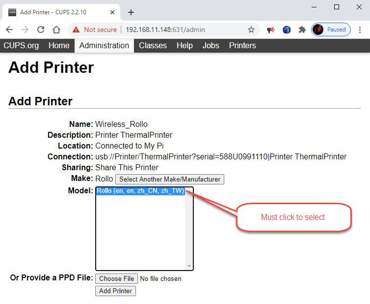 Turning your Rollo Printer into a Wireless Printer