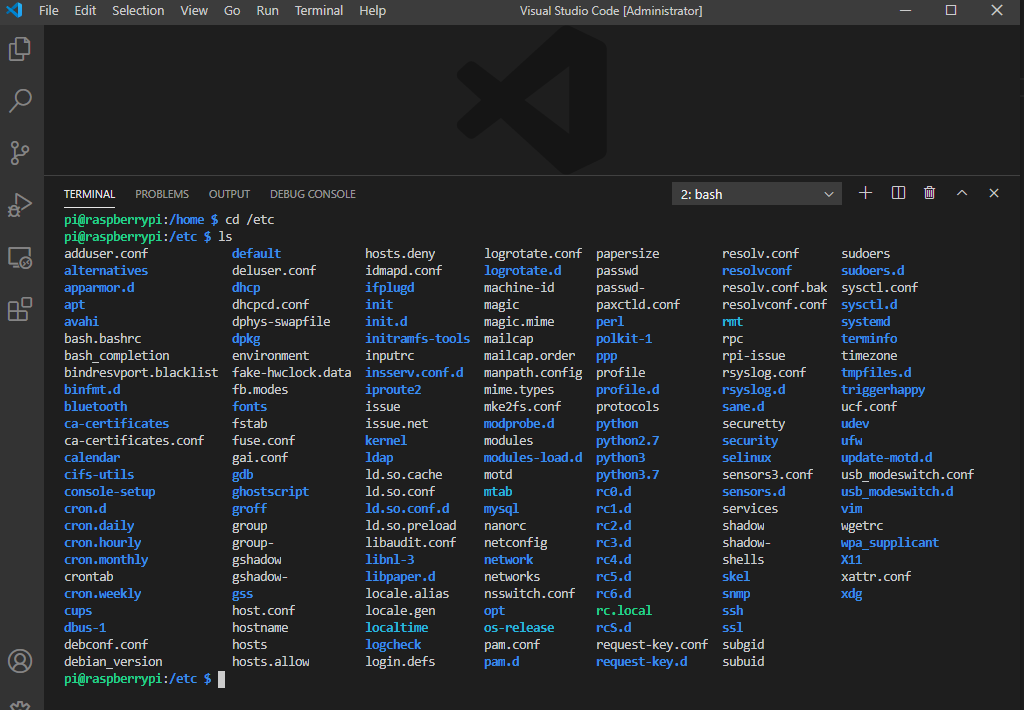 Remote Linux Administration using Visual Studio Code