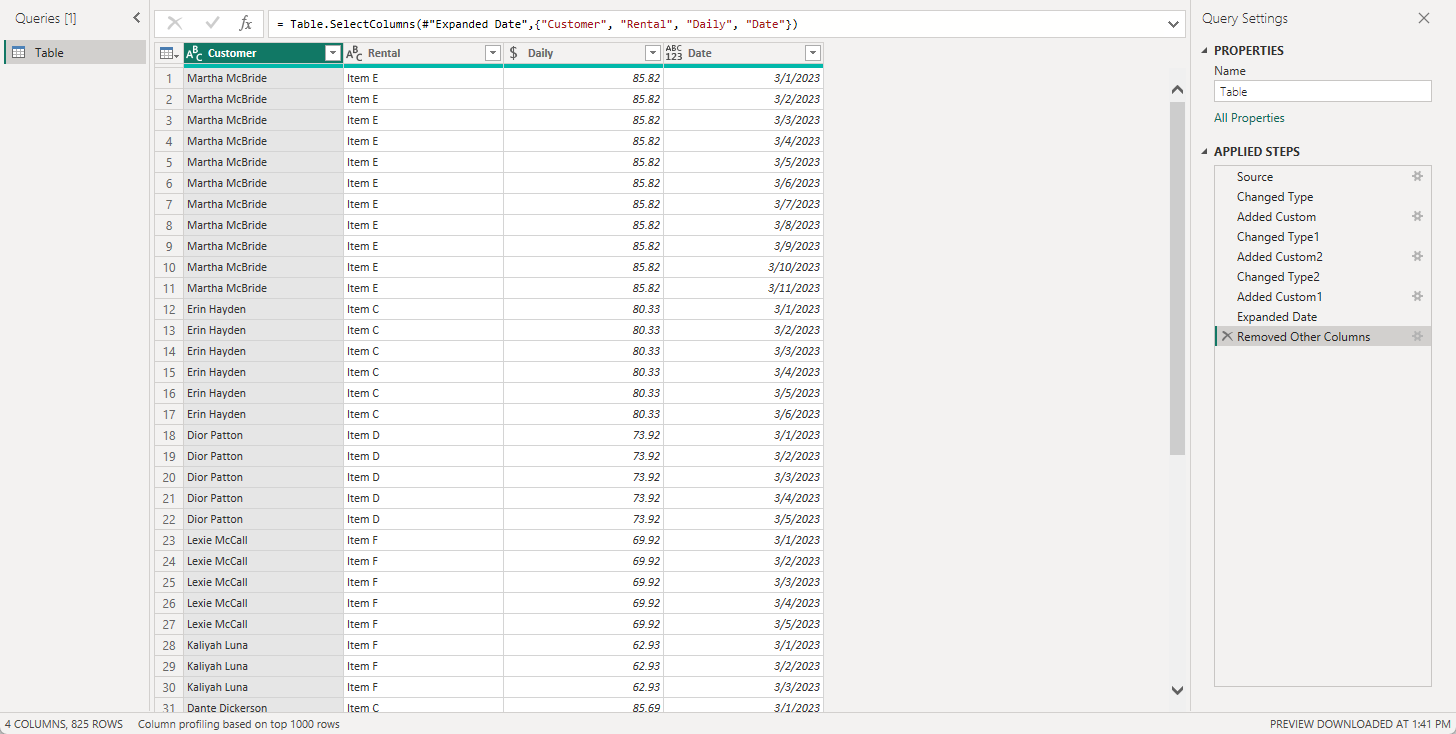 Date Scaffolding in Power BI