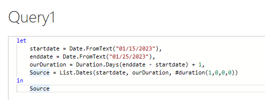 Date Scaffolding in Power BI