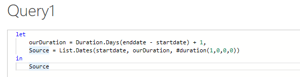 Date Scaffolding in Power BI