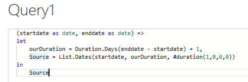 Date Scaffolding in Power BI