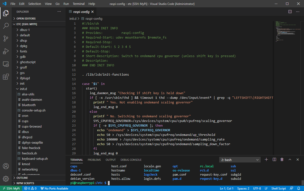 Remote Linux Administration using Visual Studio Code