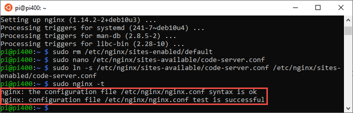 code server setup 4 — Interacting with the Raspberry Pi GPIO pins from a Web Interface